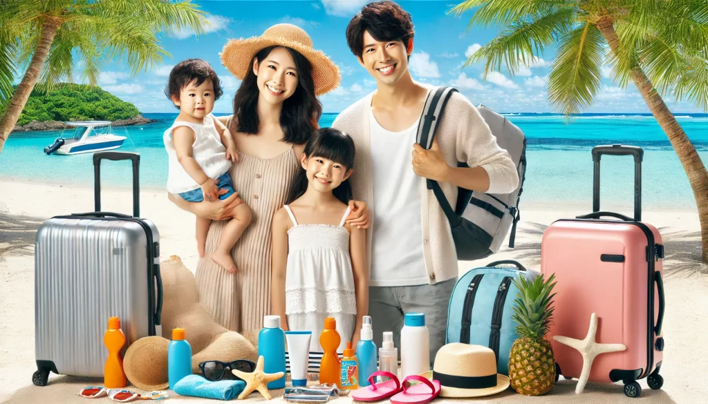 沖縄旅行 持っていけば よかった 子連れ家族向けアイテムイメージ