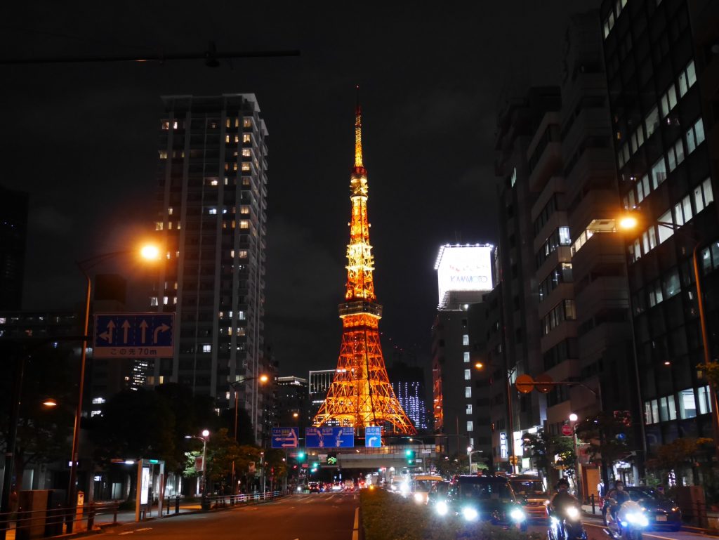 東京タワー周辺の夜景