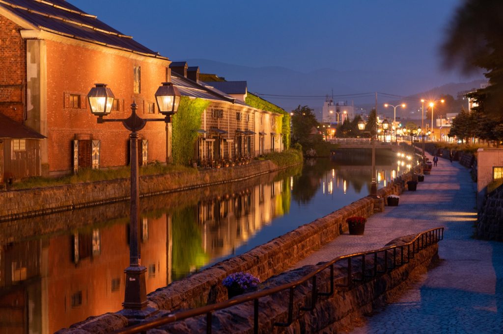 小樽運河の夜景