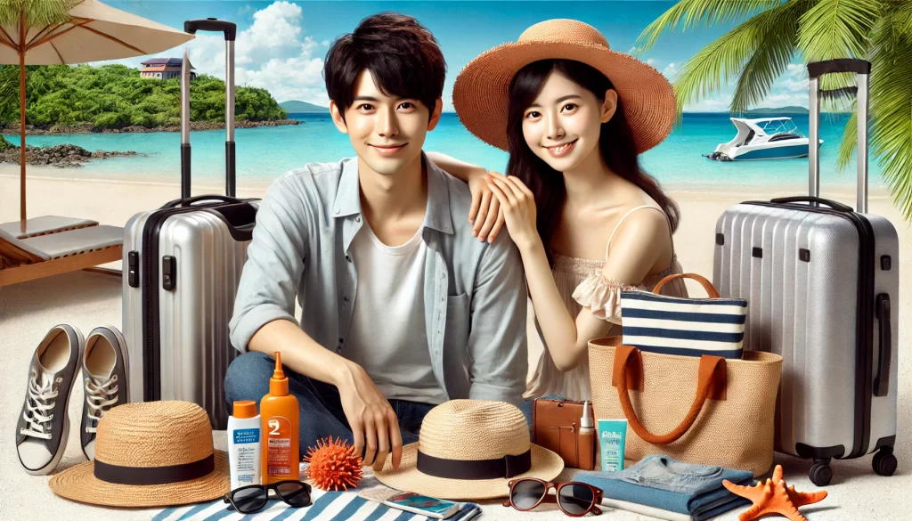 沖縄旅行 持ち物 2泊3日で必要なものイメージ