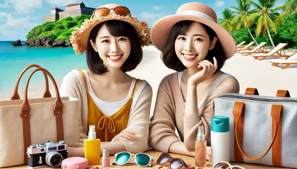 沖縄旅行 持ち物 女子におすすめの必需品イメージ