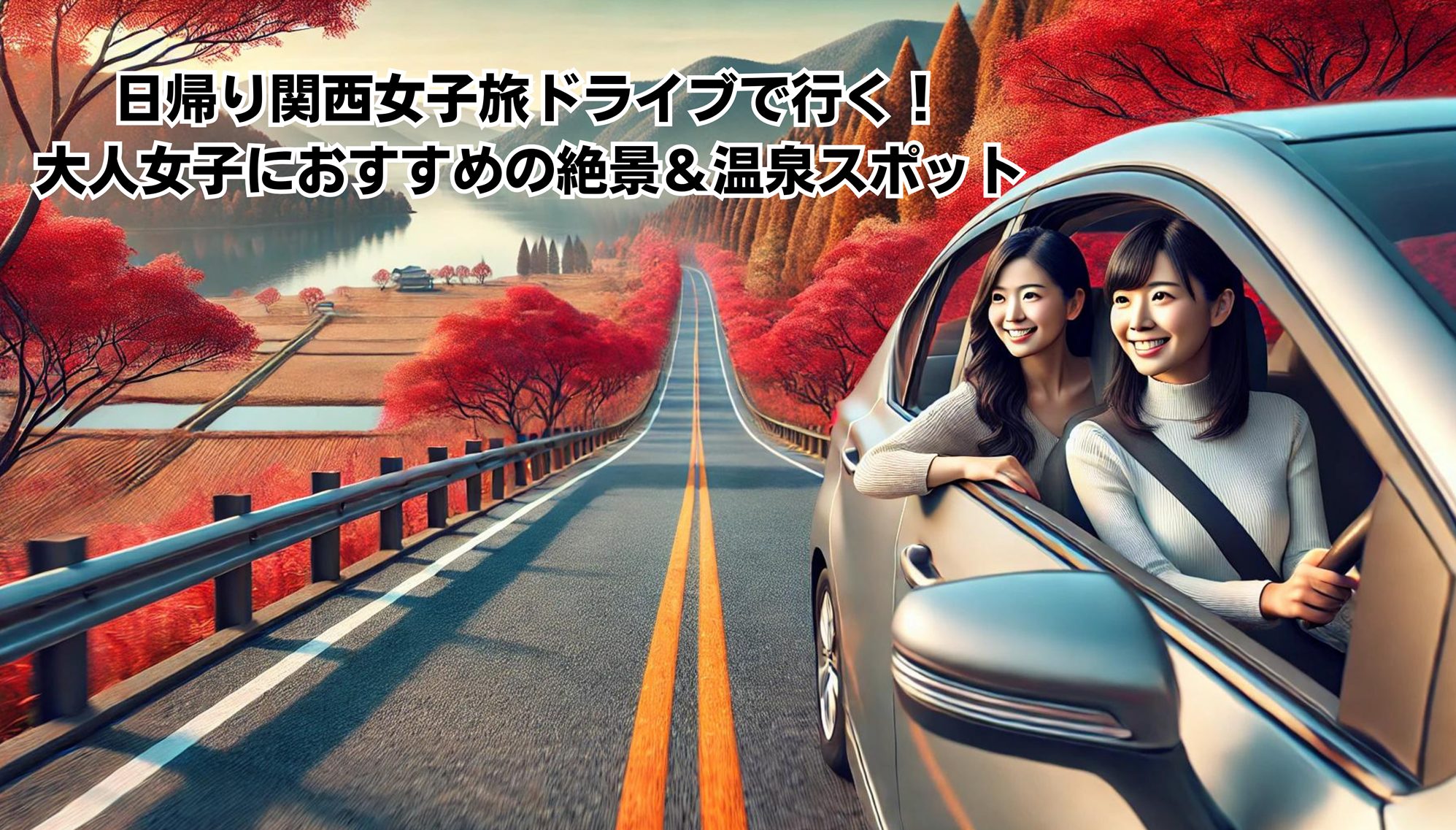 日帰り関西女子旅ドライブで行く！大人女子におすすめの絶景＆温泉スポットイメージ