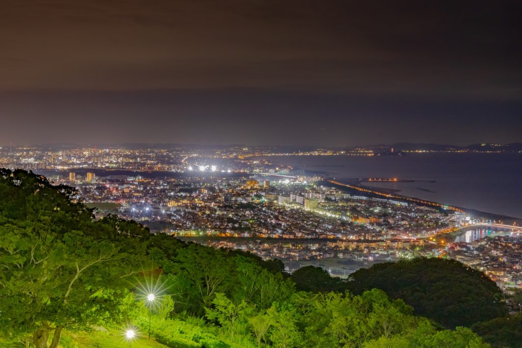 湘南平の夜景