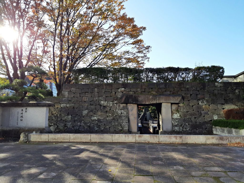 高崎城址の石垣