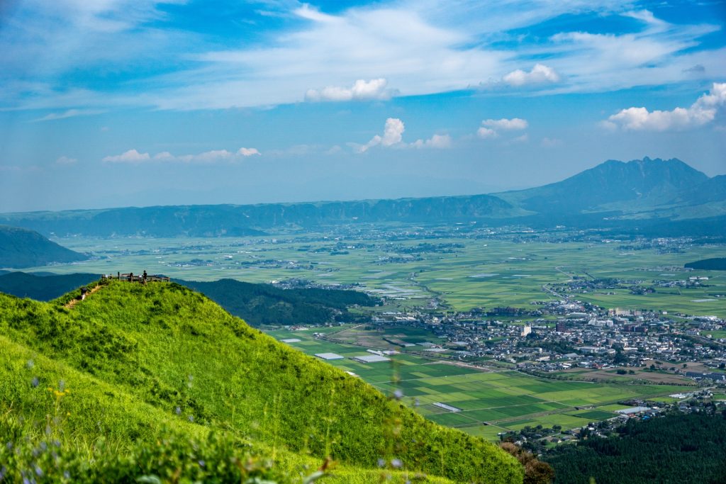 阿蘇山とカルデラ