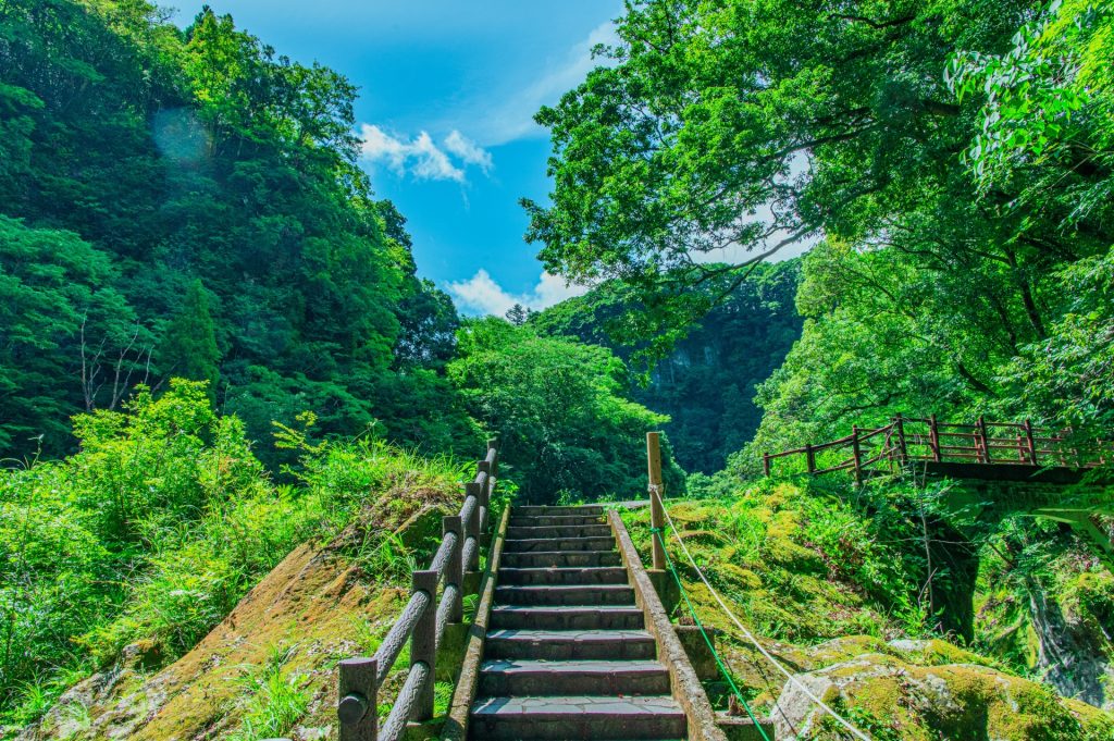 真夏の高千穂峡