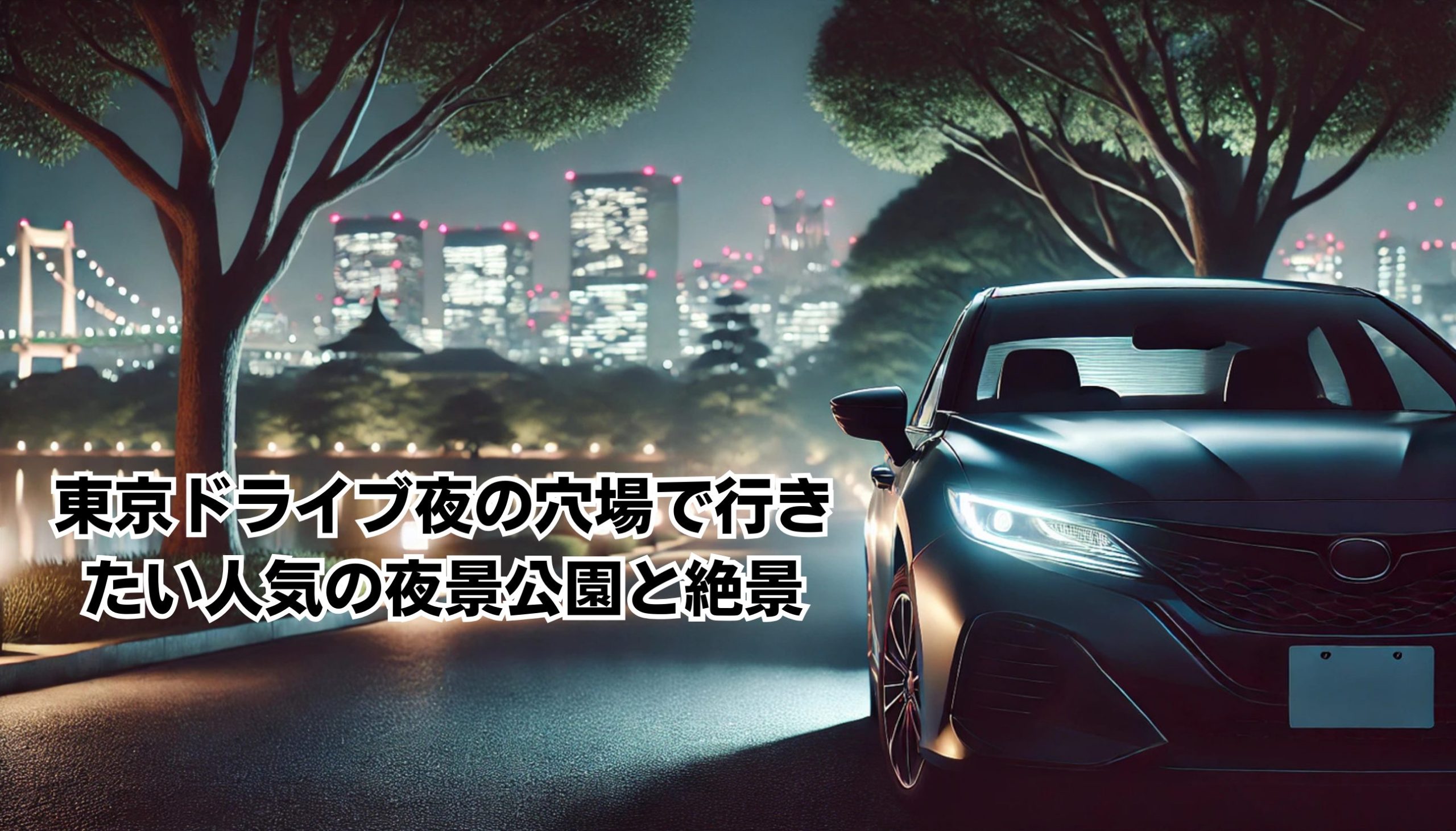 東京ドライブ夜穴場で行きたい人気の夜景公園と絶景イメージ